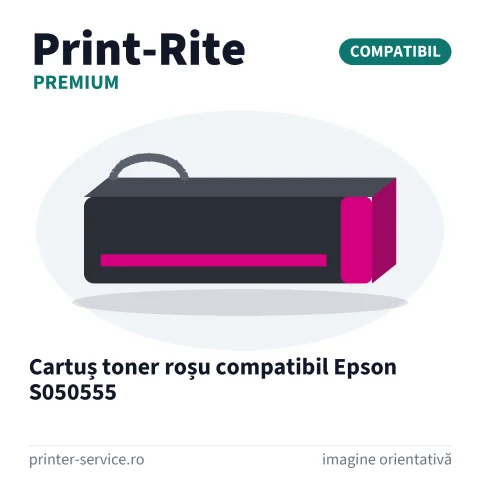 Cartuș toner roșu compatibil Epson S050555 (Print-Rite Premium)