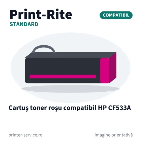 Cartuș toner roșu compatibil HP CF533A (Print-Rite Standard)