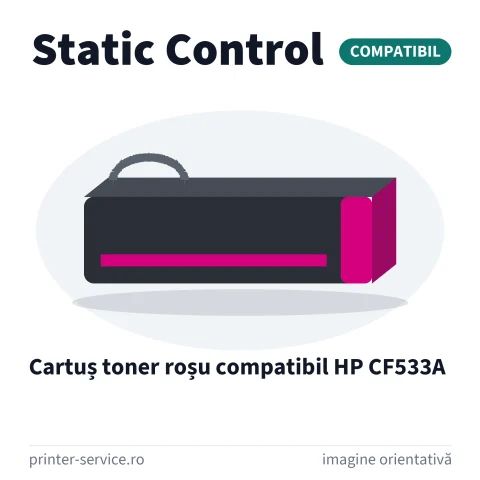 Cartuș toner roșu compatibil HP CF533A (Static Control)