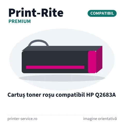 Cartuș toner roșu compatibil HP Q2683A (Print-Rite Premium)