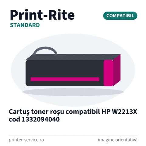 Cartuș toner roșu compatibil HP W2213X cod 1332094040 (Print-Rite Standard)