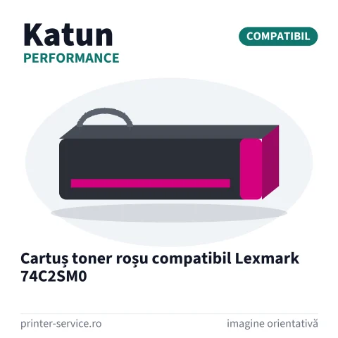 Cartuș toner roșu compatibil Lexmark 74C2SM0 (Katun Performance)