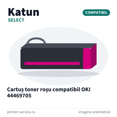 Cartuș toner roșu compatibil OKI 44469705 (Katun Select)