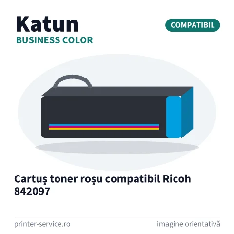 Cartuș toner roșu compatibil Ricoh 842097 (Katun Business Color)