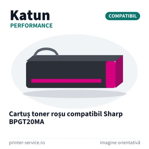 Cartuș toner roșu compatibil Sharp BPGT20MA (Katun Performance)