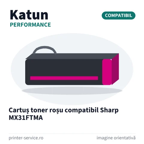 Cartuș toner roșu compatibil Sharp MX31FTMA (Katun Performance)