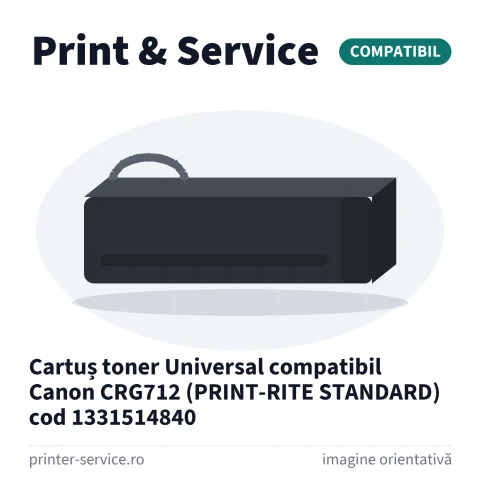 Cartuș toner Universal compatibil Canon CRG712 (PRINT-RITE STANDARD) cod 1331514840