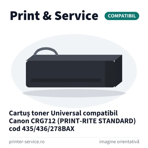 Cartuș toner Universal compatibil Canon CRG712 (PRINT-RITE STANDARD) cod 435/436/278BAX