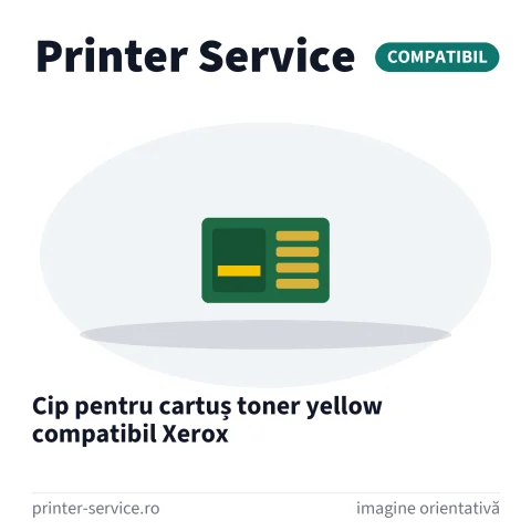 Cip pentru cartuș toner yellow compatibil Xerox