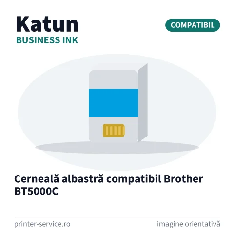 Cerneală albastră compatibil Brother BT5000C (Katun Business Ink)