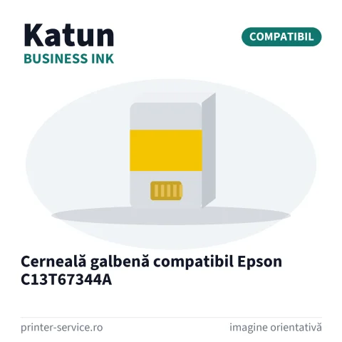 Cerneală galbenă compatibil Epson C13T67344A (Katun Business Ink)