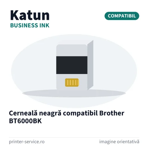 Cerneală neagră compatibil Brother BT6000BK (Katun Business Ink)