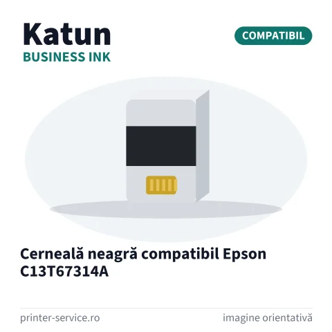 Cerneală neagră compatibil Epson C13T67314A (Katun Business Ink)
