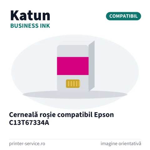 Cerneală roșie compatibil Epson C13T67334A (Katun Business Ink)