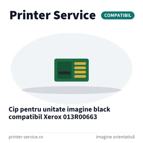 Cip pentru unitate imagine black compatibil Xerox 013R00663