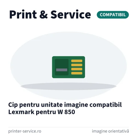 Cip pentru unitate imagine compatibil Lexmark pentru W 850