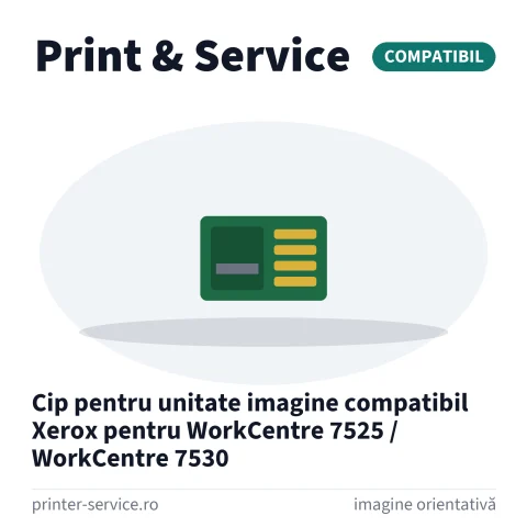 Cip pentru unitate imagine compatibil Xerox pentru WorkCentre 7525 / WorkCentre 7530
