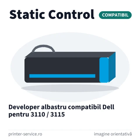 Developer albastru compatibil Dell pentru 3110 / 3115 (Static Control)