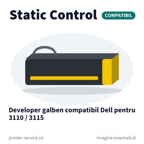 Developer galben compatibil Dell pentru 3110 / 3115 (Static Control)