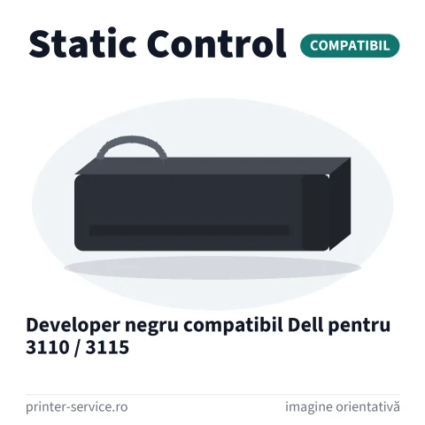 Developer negru compatibil Dell pentru 3110 / 3115 (Static Control)