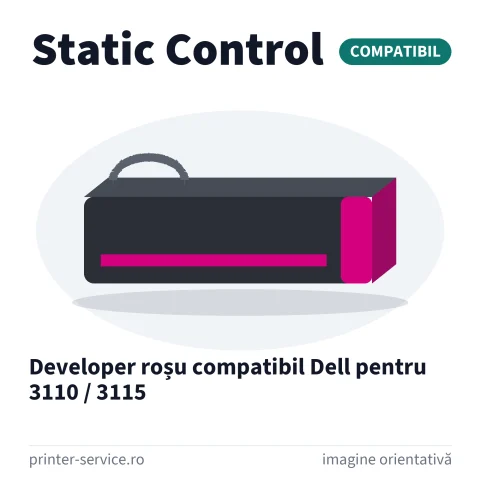 Developer roșu compatibil Dell pentru 3110 / 3115 (Static Control)