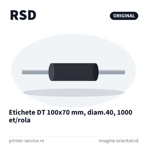 Etichete DT 100x70 mm, diam.40, 1000 et/rola