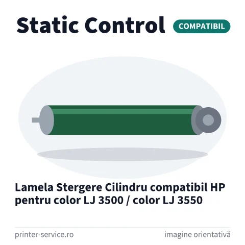 Lamela Stergere Cilindru compatibil HP pentru color LJ 3500 / color LJ 3550 (Static Control)