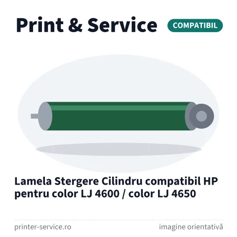 Lamela Stergere Cilindru compatibil HP pentru color LJ 4600 / color LJ 4650