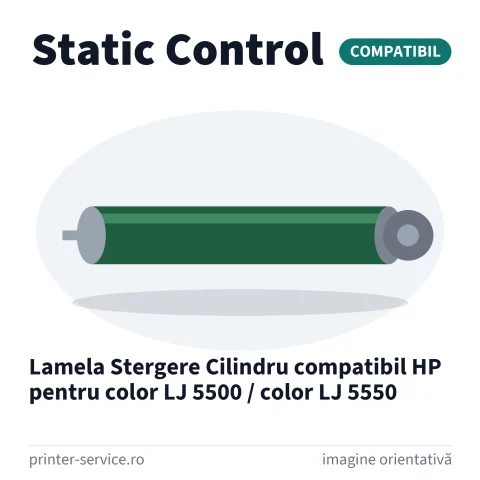Lamela Stergere Cilindru compatibil HP pentru color LJ 5500 / color LJ 5550 (Static Control)