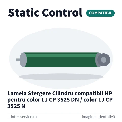 Lamela Stergere Cilindru compatibil HP pentru color LJ CP 3525 DN / color LJ CP 3525 N (Static Control)