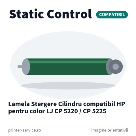 Lamela Stergere Cilindru compatibil HP pentru color LJ CP 5220 / CP 5225 (Static Control)