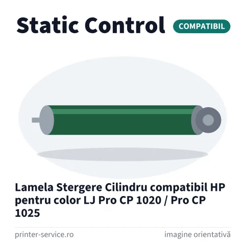 Lamela Stergere Cilindru compatibil HP pentru color LJ Pro CP 1020 / Pro CP 1025 (Static Control)