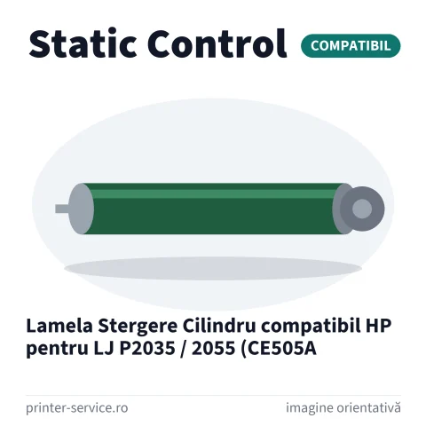 Lamela Stergere Cilindru compatibil HP pentru LJ P2035 / 2055 (CE505A (Static Control)
