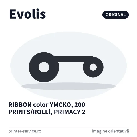RIBBON color YMCKO, 200 PRINTS/ROLLl, PRIMACY 2