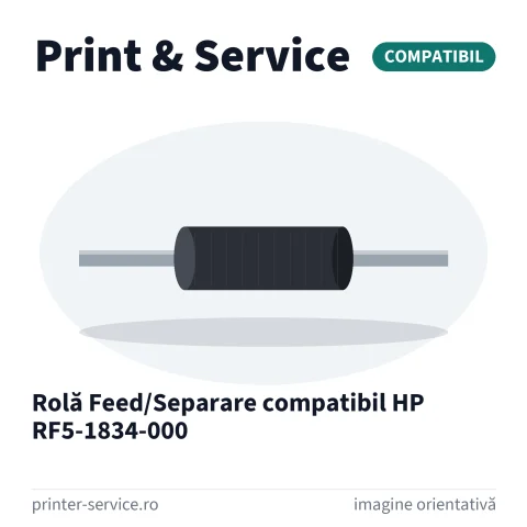 Rolă Feed/Separare compatibil HP RF5-1834-000