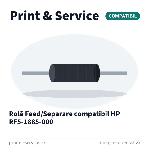 Rolă Feed/Separare compatibil HP RF5-1885-000