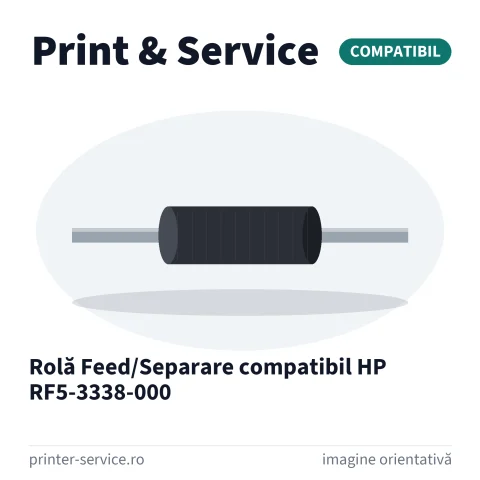 Rolă Feed/Separare compatibil HP RF5-3338-000