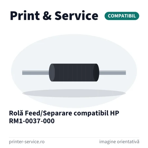 Rolă Feed/Separare compatibil HP RM1-0037-000