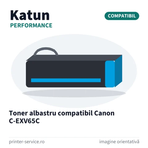 Toner albastru compatibil Canon C-EXV65C (Katun Performance)