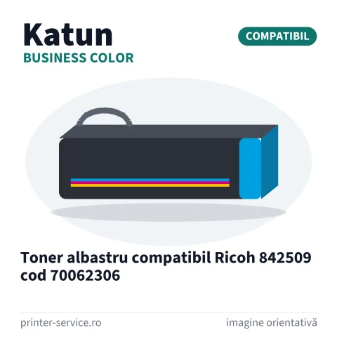 Toner albastru compatibil Ricoh 842509 cod 70062306 (Katun Business Color)