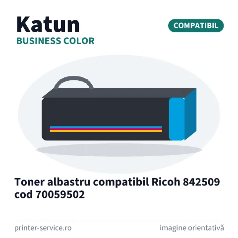 Toner albastru compatibil Ricoh 842509 cod 70059502 (Katun Business Color)