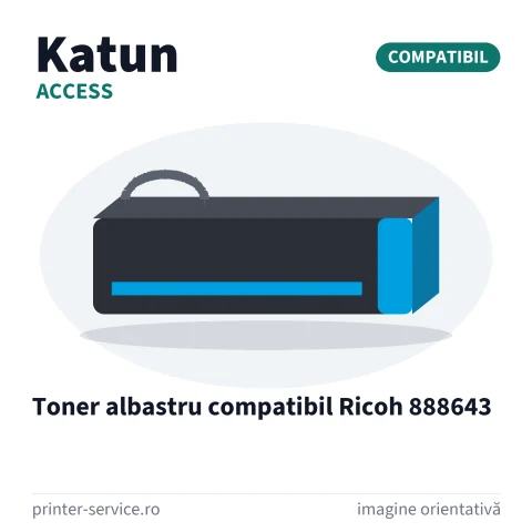 Toner albastru compatibil Ricoh 888643 (Access by Katun)