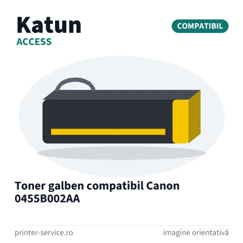 Toner galben compatibil Canon 0455B002AA (Access by Katun)