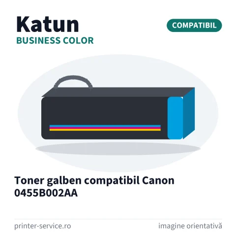Toner galben compatibil Canon 0455B002AA (Katun Business Color)
