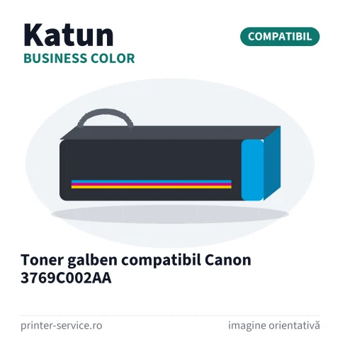 Toner galben compatibil Canon 3769C002AA (Katun Business Color)