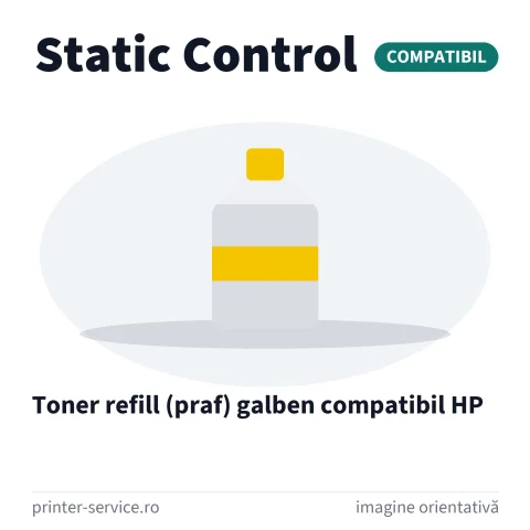 Toner refill (praf) galben compatibil HP (Static Control)