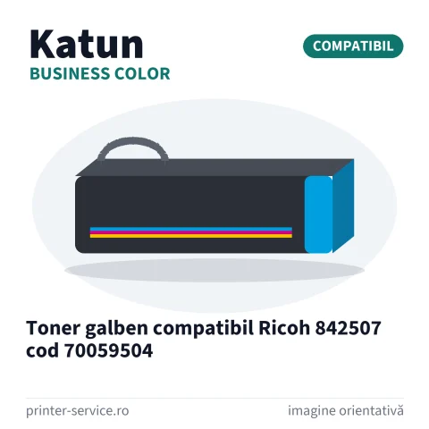 Toner galben compatibil Ricoh 842507 cod 70059504 (Katun Business Color)