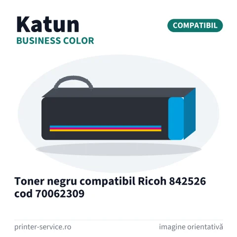 Toner negru compatibil Ricoh 842526 cod 70062309 (Katun Business Color)