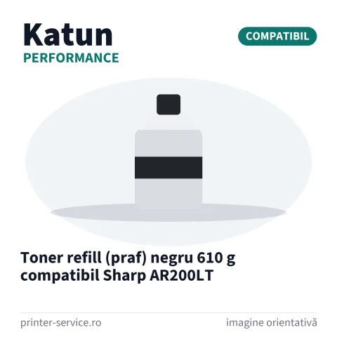 Toner refill (praf) negru 610 g compatibil Sharp AR200LT (Katun Performance)