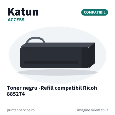 Toner negru -Refill compatibil Ricoh 885274 (Access by Katun)